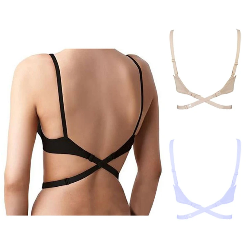 3 Pcs 4 Hooks Bra Extenders Underwear Band Strap Extension Beige