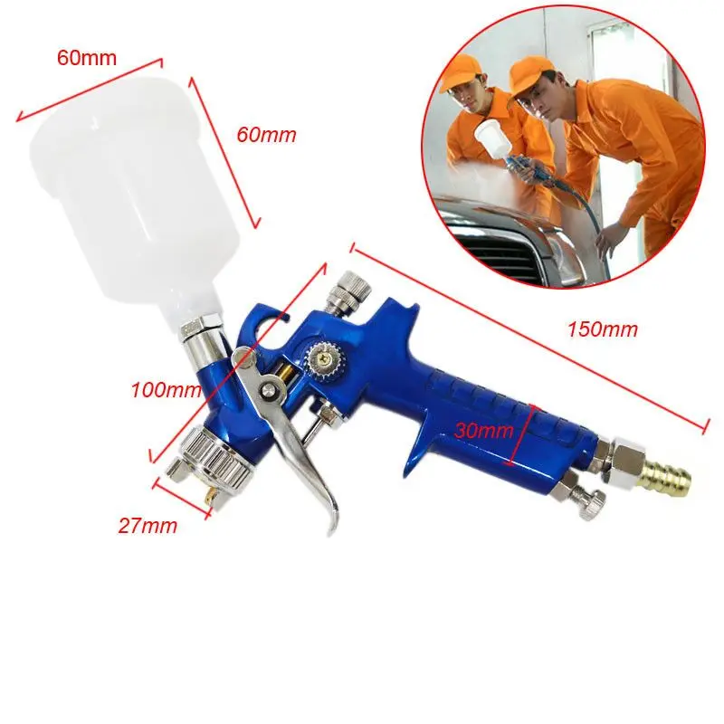 

0.8mm/1.0mm Nozzle Professional HVLP Spray Gun Mini Air Paint Spray Guns Airbrush For Painting Car Aerograph