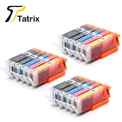 Tatrix 15 шт. PGI-650 CLI-651 совместимый картридж PGI 650 CLI 651 для Canon PIXMA IP7260 MG5460 MX726 MX926 MG6460 MG5560