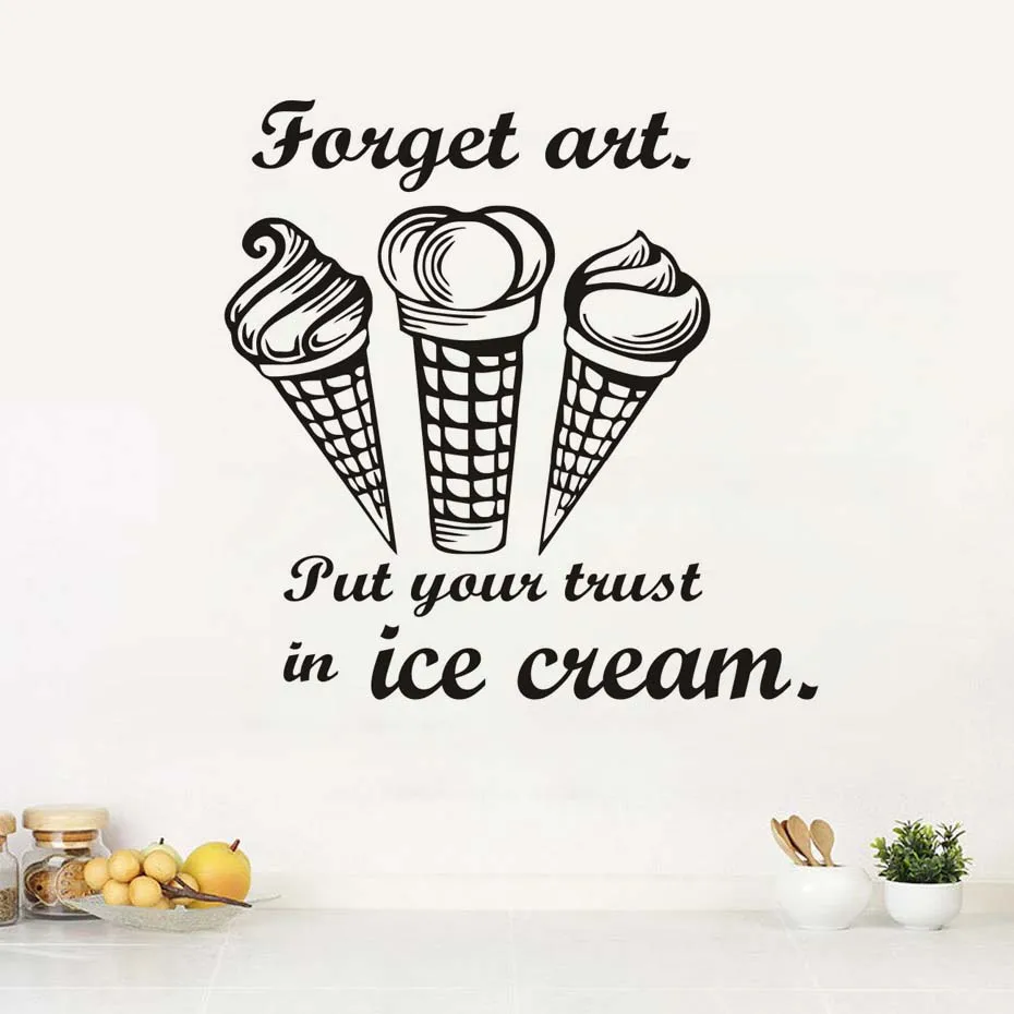 Dapur Lucu Kutipan Menempatkan Kepercayaan Anda Dalam Es Krim Vinyl