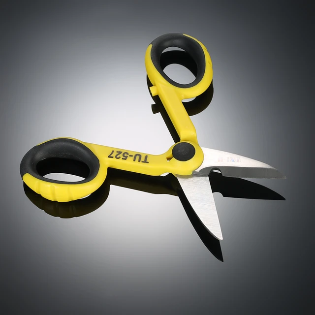 5.7 Multipurpose Steel Electrician Scissors Shears Cut/Strip Electrical  Wire with Wire Cutting Notch