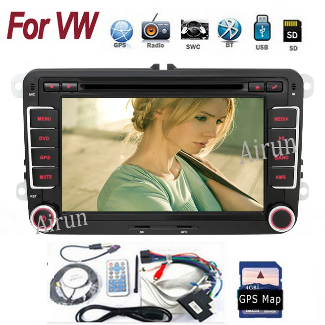 

2017 2 Din Car Dvd Gps for Vw Tiguan Scirocco Touran Car Dvd Gps Headunit Radio Rds A2dp Bt 2din Stereo Cd Vcd Player Parking