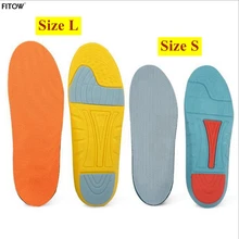 Новейшие унисекс мягкие стельки для спортивной обуви 2 цвета и 2 размера губки стельки для бега для женщин/мужчин с Большие размеры 35-45