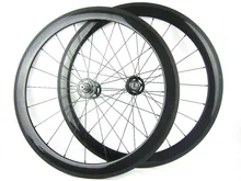 free shipping cost carbon single speed bike wheel 60mm profile 23mm width 700C free painting
