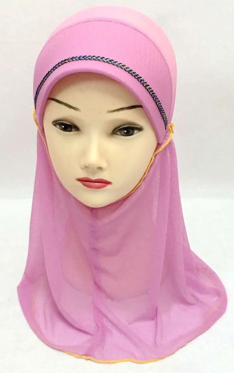 Детский хиджаб для девочек 12 цветов головной убор шали|islamic hijab caps|islamic hatshawl hat |