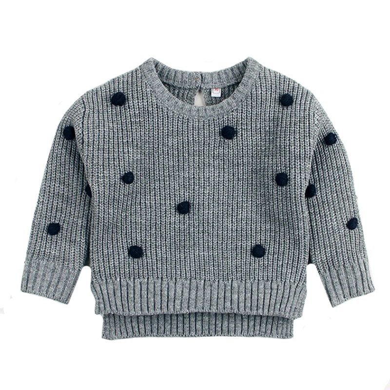 Осенний модный свитер-накидка для маленьких девочек, Детский милый вязаный свитер с капюшоном, одежда для детей