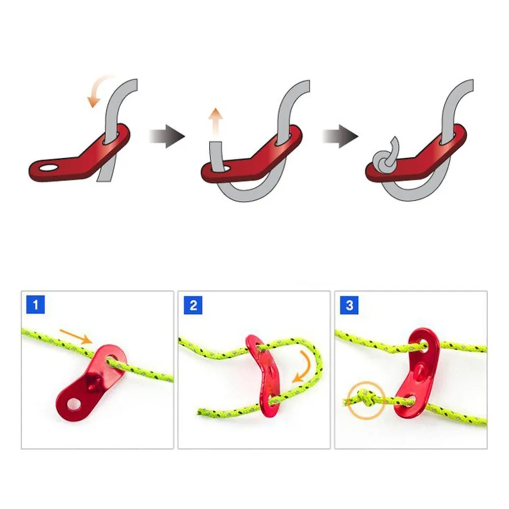 10 шт./лот палатка 8 Форма веревка арахиса фиксаторы алюминиевый сплав Пряжка парашют замок для шнура Переключить натяжители Открытый