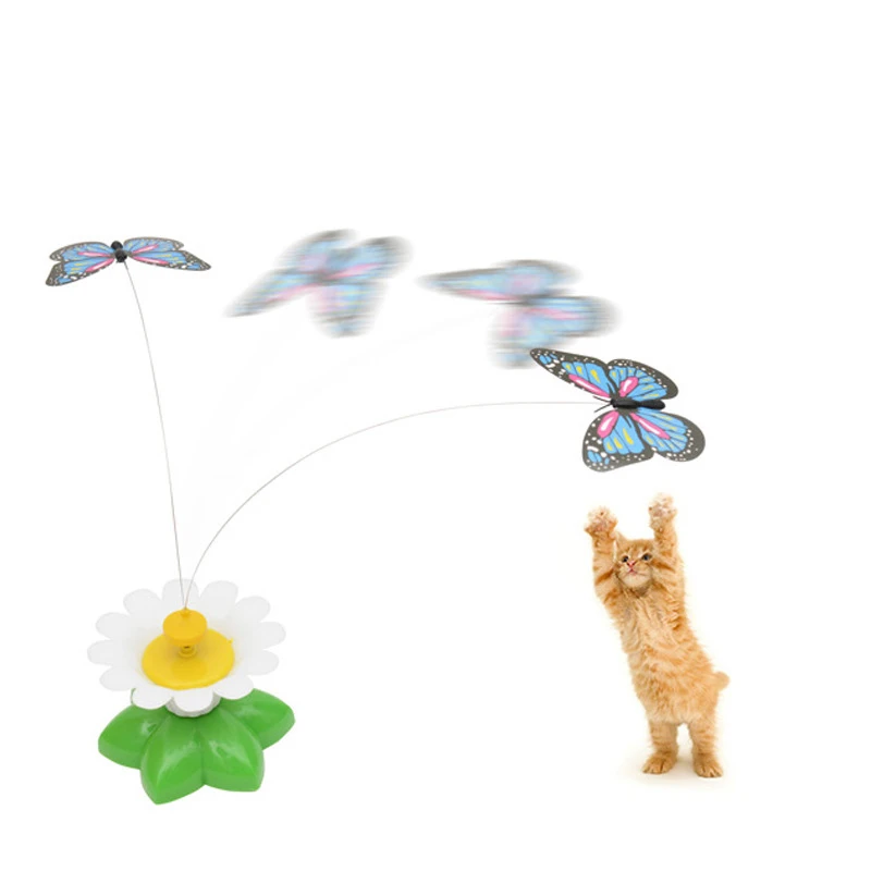New Butterfly Flying Cat Toys Pet Puzzle Interactive Small Equipment