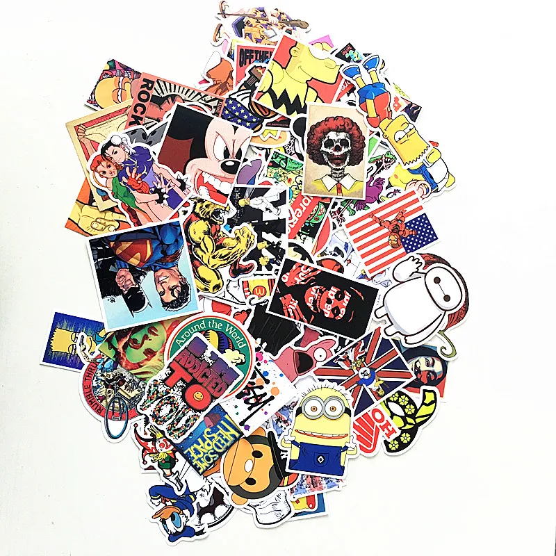 150Pcs Stickers car styling home decor Doodle laptop motorcycle bike travel case decal Car accessories Car