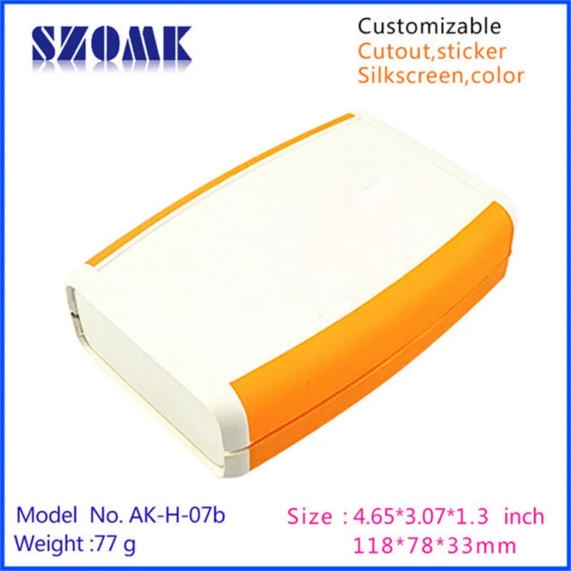

handheld plastic case (2pcs) electrical diy junction box with 9v battery case plastic enclosure 118*78*33mm
