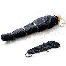 PU Leather Full Body Suit Bondage Sleeping Bag BDSM Binder Straitjacket Sack Fetish Slave Restraints Bodysuit Harness Adult Game цена PU Leather Full Body Suit Bondage Sleeping Bag BDSM Binder Straitjacket Sack Fetish Slave Restraints Bodysuit Harness Adult Game цены онлайн