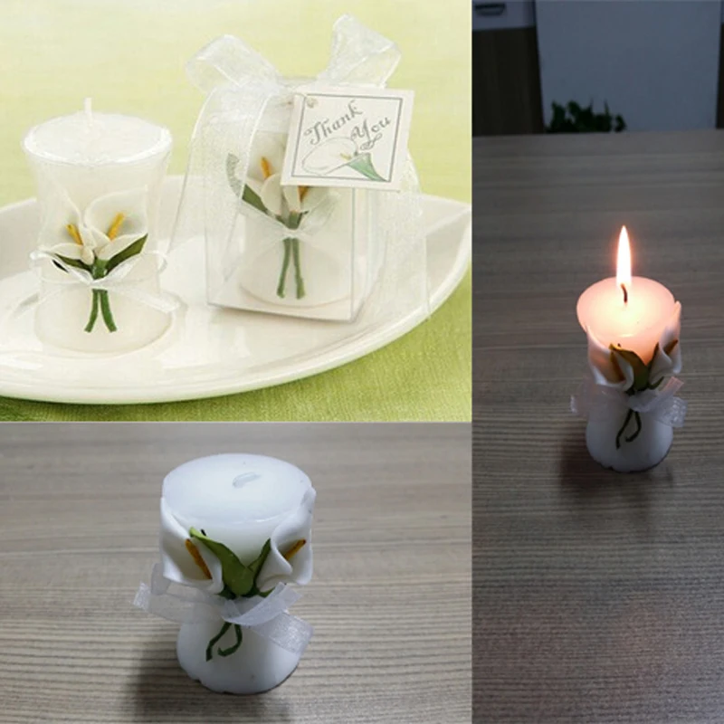 Free Shipping 2016 Europe Creative Lily Scented Candle Wedding Home