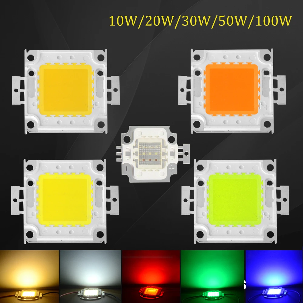 Светодиодный ы 2018 новейший чип RGB высокой мощности 10 Вт 20 30 50 100 встроенные COB