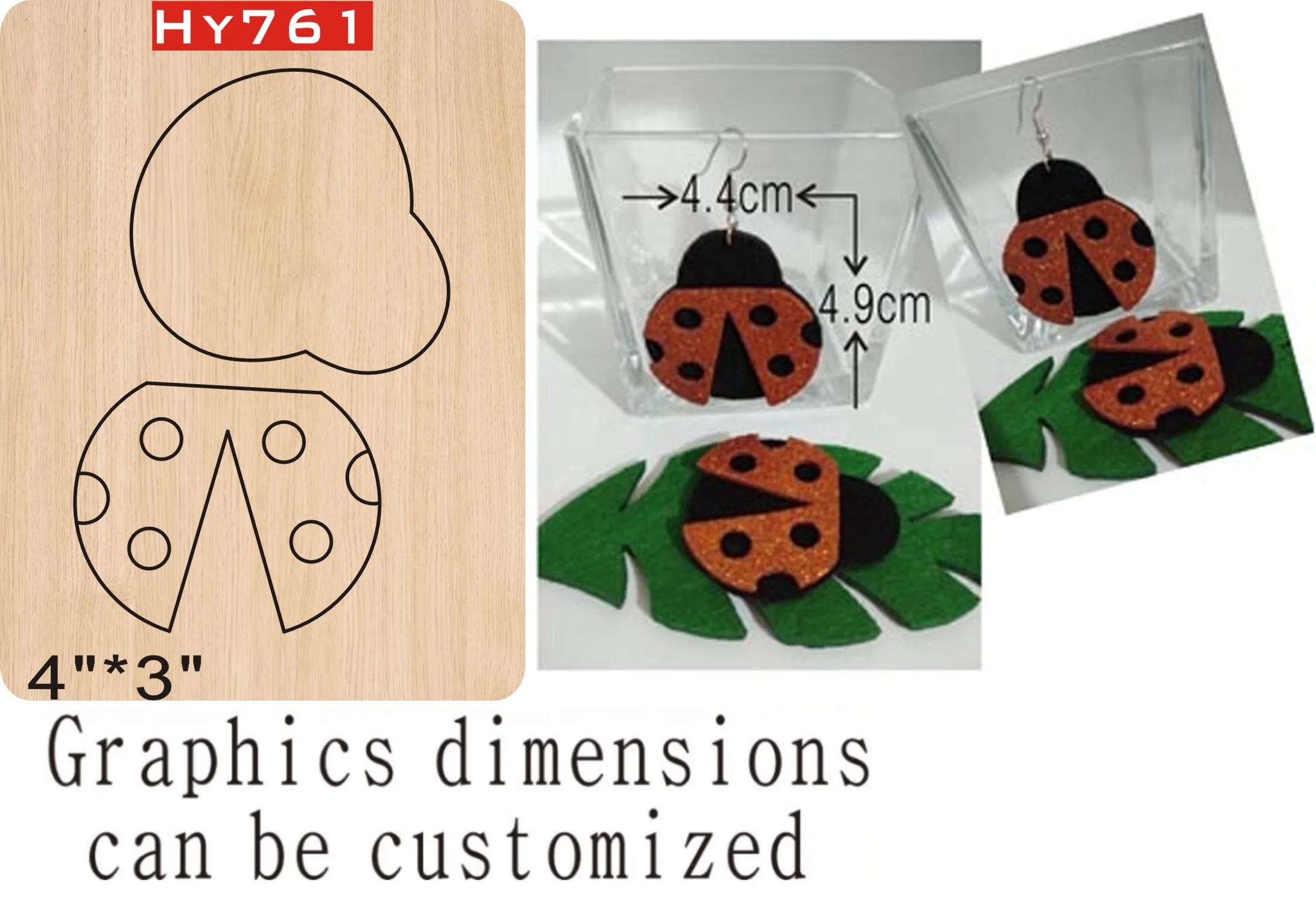 

Eardrop wooden die cutting dies Suitable for common die-cutting machines in the market