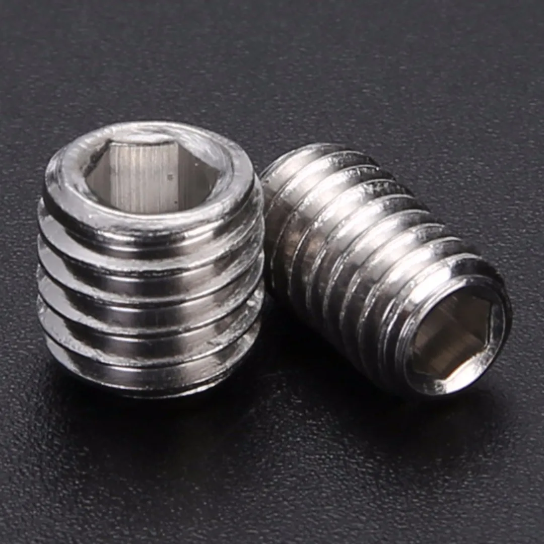 200pcs Stainless Steel Allen Head Socket Hex Set Screw Grub Screws Cup Point Assortment Kit With Plastic Case