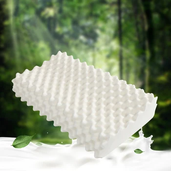 

Wolf's fang Natural Latex Pillow Large particles Bed Pillows For Sleeping natural rubber massage orthopedic Pillows For adult