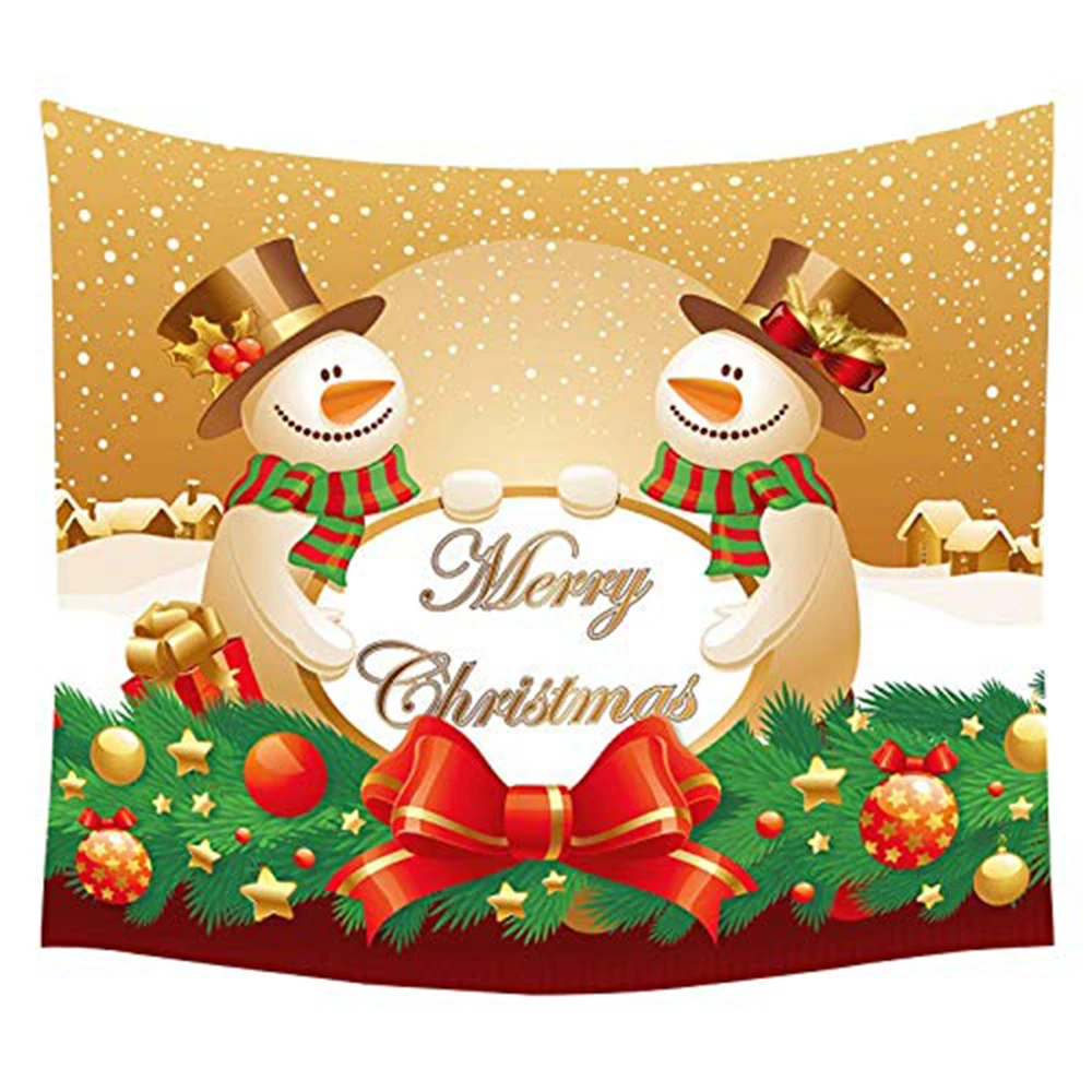 Christmas Wall Tapestry Decorative Xmas Wall Hangings Blanket Home