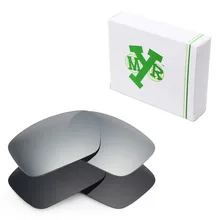 2 пары mryok против царапин ПОЛЯРИЗОВАННЫЕ замены Оптические стёкла для Oakley топливных элементов Солнцезащитные очки для женщин Стелс черный и серебристый Титан