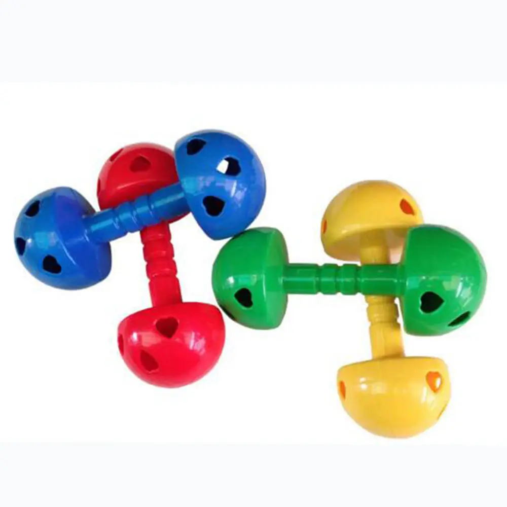 1PCS Mushroom Dumbbell Bell Early Toys Children Musical Intelligence