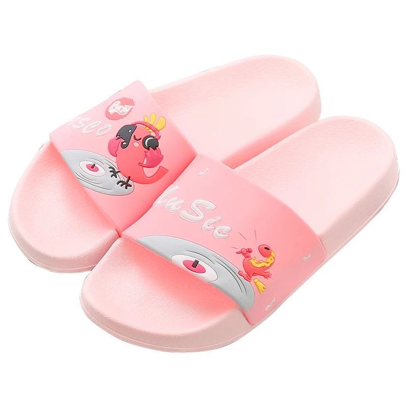 

2019 TZLDN Summer Women Bird Slippers Cartoon Sandals Flat Comfortable Beach Shoes Woman Cute Funny Bathroom Floor Home slippers