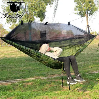 

Outdoor travel, camping to sleep, wilderness survival, mosquito net hammock of various colors and sizes