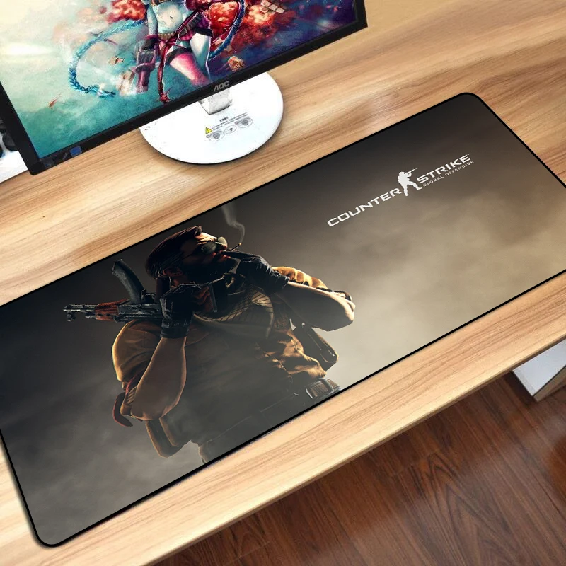 MousePad CS GO Print Overlock Edge XXL Rubber Mat for League of Legends Dota 2 Boyfriend Gifts mouse pad gaming mousepad