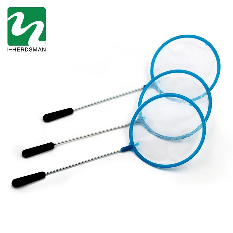 

1 pc Fishing Tank Net Plastic Round Thick Fish Shrimp Capture For Aquarium Shop Tools Fish Tank Catch Net Stainless Steel Rod