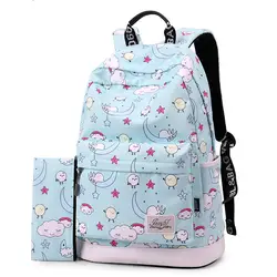 Милые Для женщин Водонепроницаемый рюкзак животных печати Школьный рюкзак для девочек-подростков школьные сумки женские Путешествия