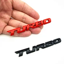 CDIY 3D Metal TURBO Emblem Sticker Body Rear Tailgate Badge Rear Trunk Car Badge For Audi BMW Ford VW skoda Car Styling aliauto car styling umbrella corporation car sticker sports mind eyelid decal for bmw ford focus vw polo skoda golf audi opel