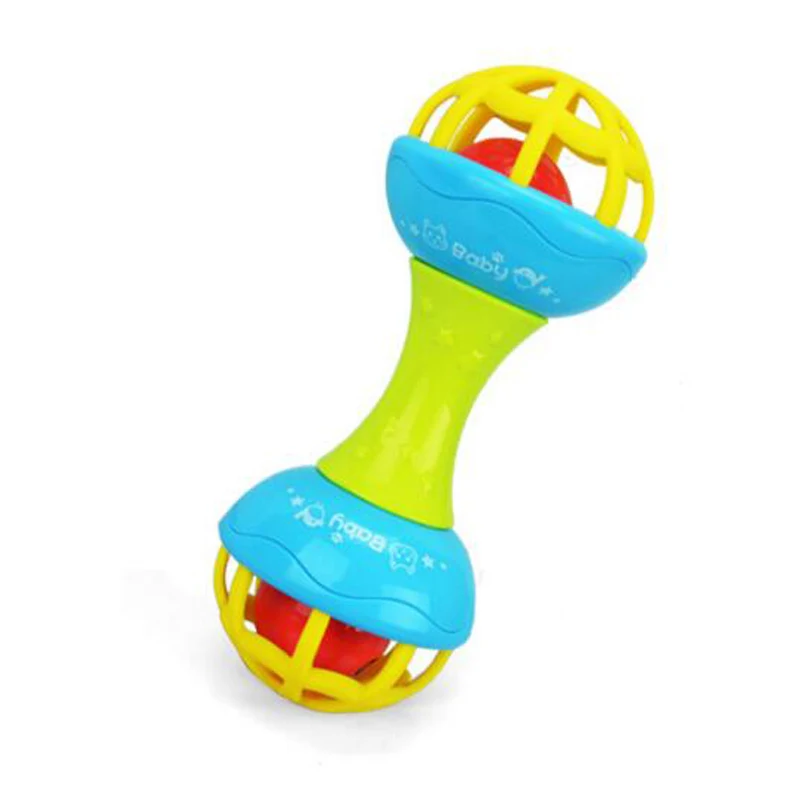 

Baby Hand Bells Toys Music Sound Shaking 2 Colors Rattles 6-12 Months Sound Rattle Newborn Toy