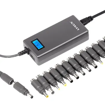 

Over 8 Tips Automatic Mini Universal Travel Laptop Charger 70W Notebook AC Power Adapter Power Supply With LCD Display