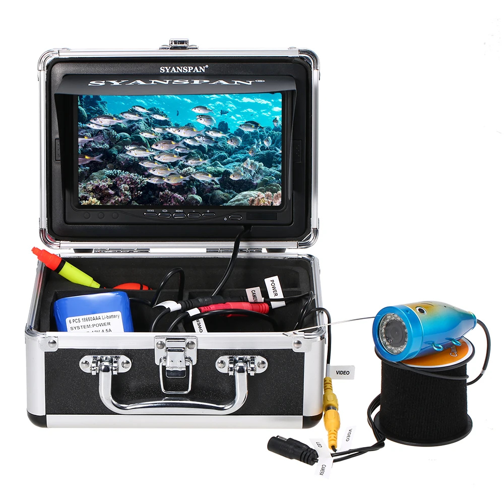 

Portable 7" Inch Monitor 1000TVL Waterproof Underwater Fishing Camera Kit 24PCS Infrared IR LEDs Fish Finder for Carp Fishing