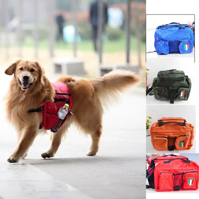 new Pets dog medium large dogs Backpack snack pack Big Dogs Bag for