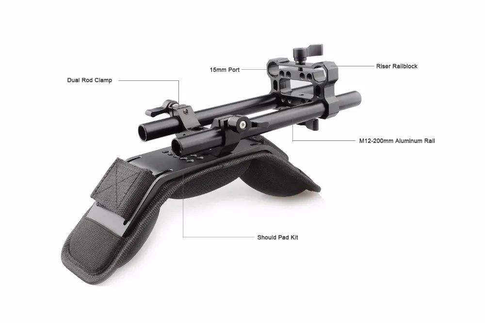 CAMVATE наплечное крепление комплект для 15 мм Rail support Rig (Riser Railblock) C1764