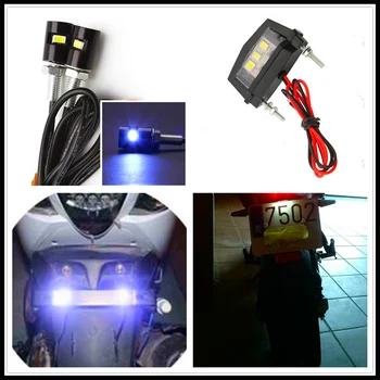 

Motorcycle motorbike Tail Rear LED License Plate Light Bulb Motocross for Ducati MONSTER 400 620 MTS 695 696 796 S2R 800 DaRk