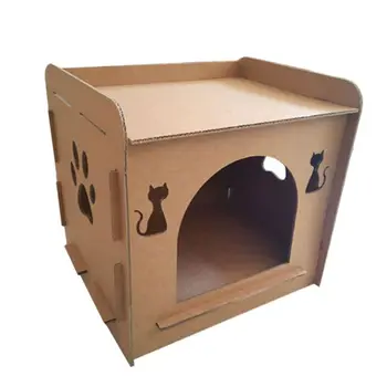 

Pet Cat Scratcher Kitten Cat House-shaped Nest Sleeping Bed Paw Grinding Chew Toy