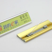 50 шт./лот Алюминиевый Пользовательские Знак тегов сплава персонал бейдж имя карты 70*22 мм