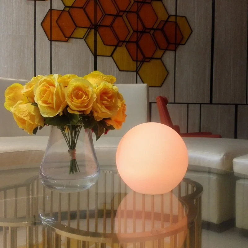 القابلة لإعادة الشحن مصباح قمري 16 اللون للتغيير التحكم عن بعد الصمام الكرة غرفة نوم خزانة ليلة ضوء ديكور المنزل غلوب هدية الكريسماس