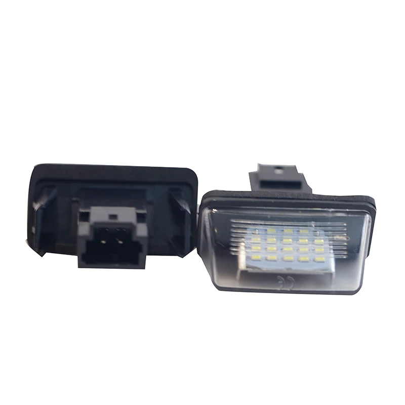 

For PEUGEOT 206 207 306 307 406 407 For CITROEN C3 C4 C5 Accessories 2pcs Car LED Number License Plate Lights No Error Free