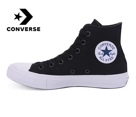 الأصلي Converse كل نجم الأحذية للرجال والنساء للجنسين عالية أحذية رياضية من قماش القنب الأزرق أسود اللون التزلج أحذية 150143C