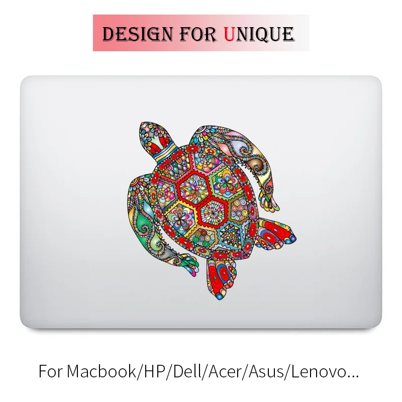 Драгоценный камень Черепаха красочные наклейки для ноутбука Apple Macbook Наклейка Pro