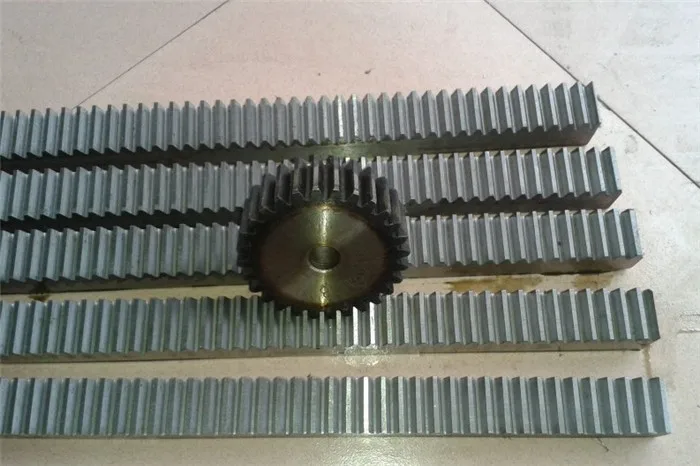

2pcs 1M 1.0 Mod 10*10*1500mm mold Gear rack Precision CNC Rack (straight teeth) Toothed rack