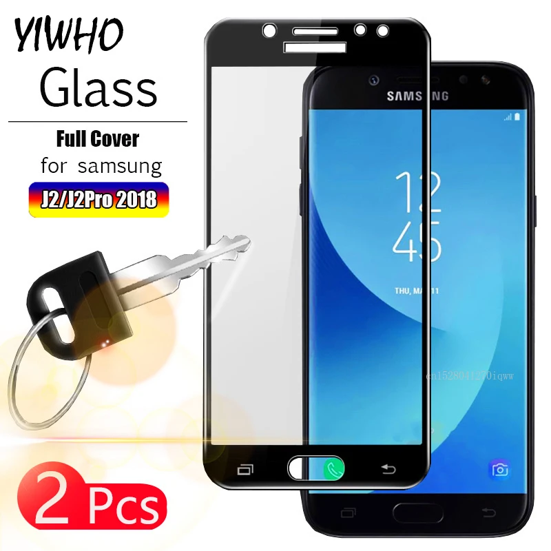 

2pcs Protective Glass Case for Samsung Galaxy J2 Screen Protector Pro 2018 on Samsyng J2 Tempered J 2 Screenprotector 2j Armor