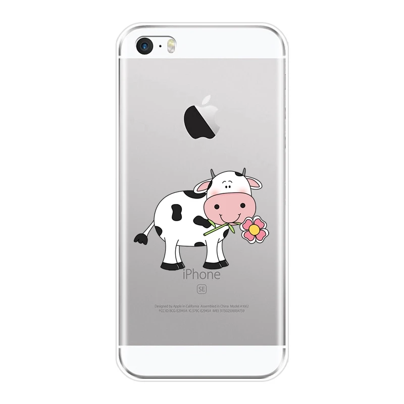 boog Allergie virtueel Phone Case Silicone For Iphone 5 S 5c 5s Se Cow Sheep Animal Goat Kawaii  Cute Cartoon Soft Back Cover For Apple Iphone 4 S 4s - Mobile Phone Cases &  Covers - AliExpress