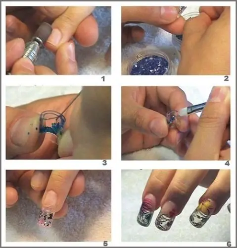 100 PCS ногтей впрыска воды Искусственный ногтей Полые поддельные наклейка для ногтей дизайн ногтей инъекции Макияж инструмент подарок