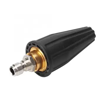 

High Pressure Washer Rotating Turbo Spray ABS Metal Black Nozzle 1/4