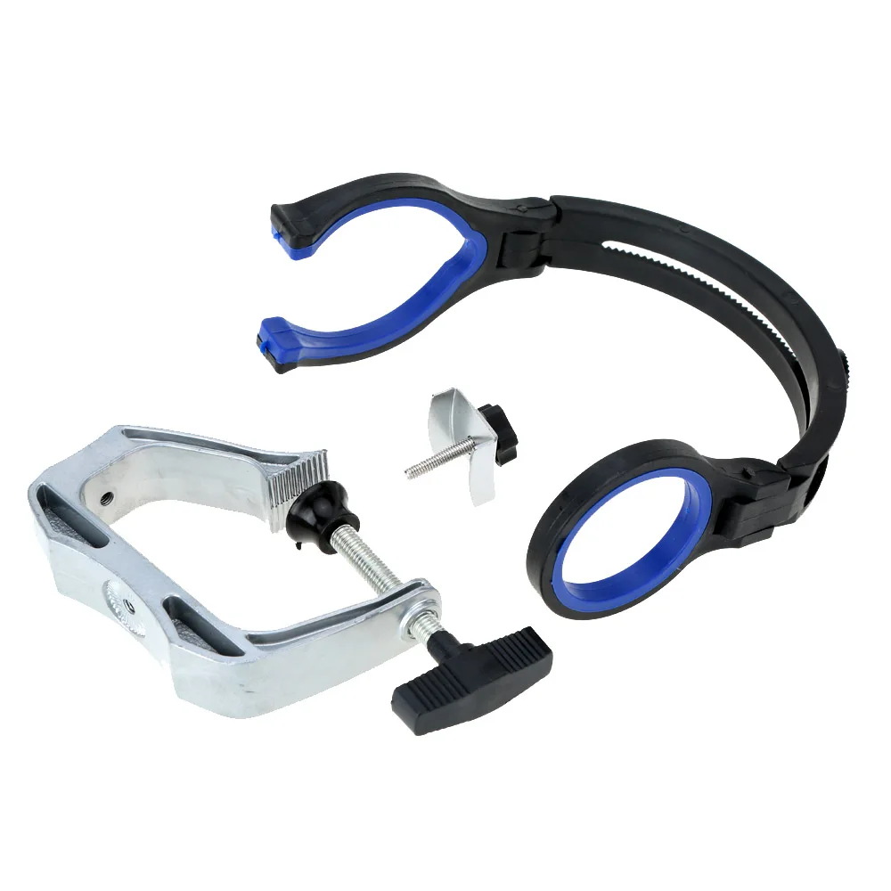 Barco de Pesca da Liga Liga de Alumínio o Transporte da Gota Marinha de Alumínio Rod Pole Bracket Suporte Suporte Ajustável Titular Grampo Pesqueiro Ferramenta 7 High Quality Esporte e Lazer