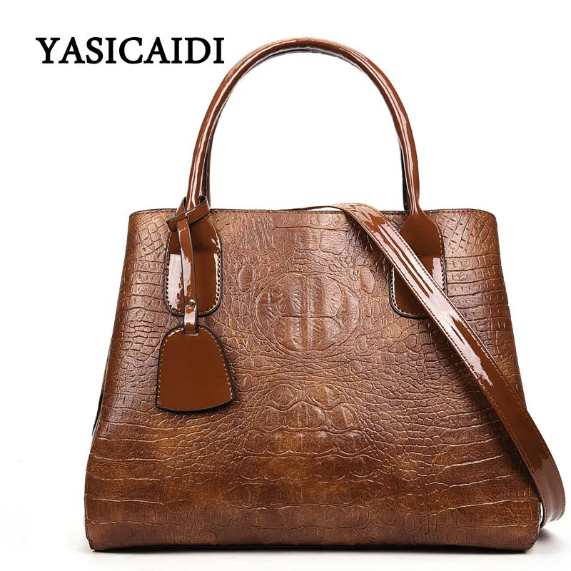 

Women Pu Alligator Handbag Fashion Women Bags Designer Bag Women High Quality Casual Tote Ladies Famous Brand Shoulder Bag