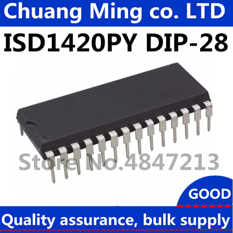 

Free shipping 50PCS/lot ISD1420P ISD1420PY ISD1420 DIP-28 ic In Stock