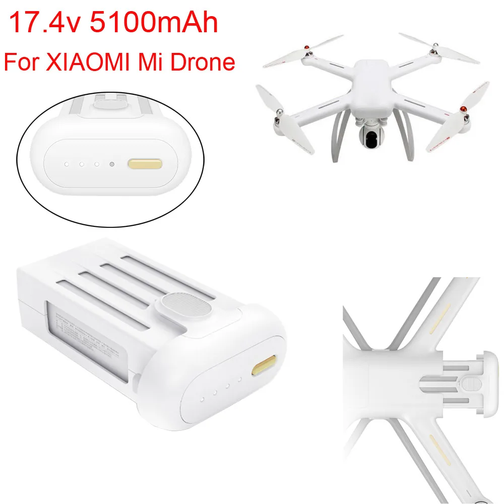 

17.4V Max 5100mAh Battery For XIAOMI Mi Drone 4K Wifi FPV Quadcopter mar13 p30 drop shipping